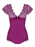 Eleganckie body Moketta w odcieniu fioletu – L/XL