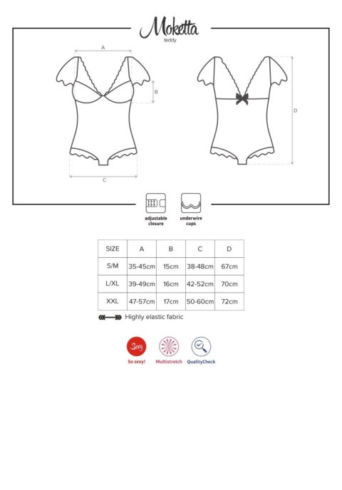Eleganckie body Moketta w odcieniu fioletu – L/XL