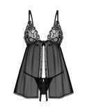 Blomentis - Zmysłowy Komplet Babydoll i Stringi XS/S