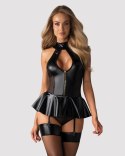Zmysłowy gorset Obsessive 859-COR-1 z figami - L/XL