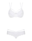 Elegancki Biały Komplet Bielizny Koronkowej 860-SET-2 (S/M)