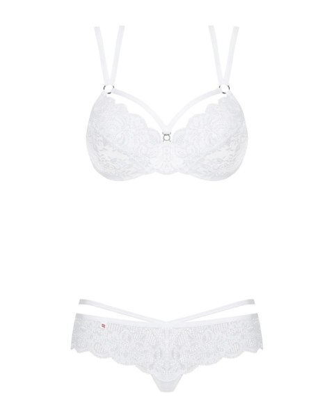 Elegancki Biały Komplet Bielizny Koronkowej 860-SET-2 (S/M)