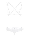 Elegancki Biały Komplet Bielizny Koronkowej 860-SET-2 (S/M)