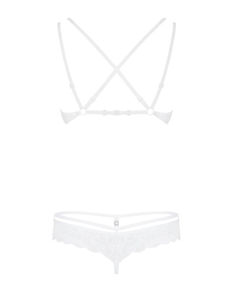 Elegancki Biały Komplet Bielizny Koronkowej 860-SET-2 (S/M)