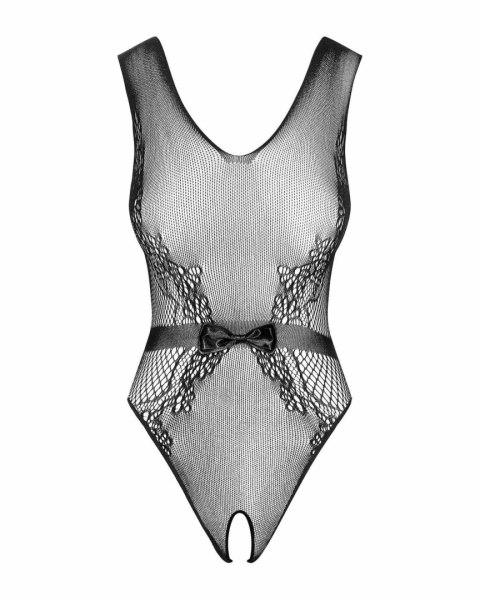 Eleganckie Body B115 z Połyskującą Kokardką