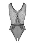 Eleganckie Body B115 z Połyskującą Kokardką