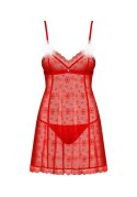Świąteczny Babydoll i Stringi Claussica – Czerwony XL/2XL