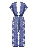 Peniuar Flowlace niebieski S/M