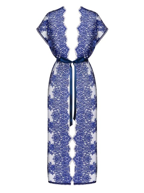 Peniuar Flowlace niebieski S/M
