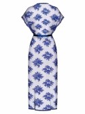 Peniuar Flowlace niebieski S/M