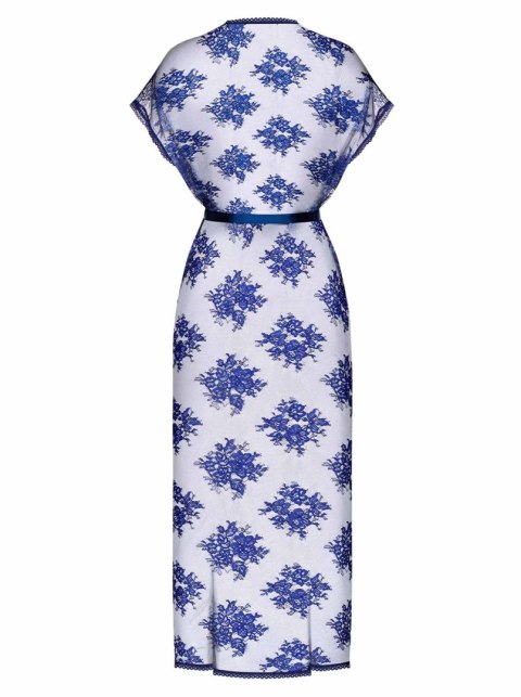 Peniuar Flowlace niebieski S/M